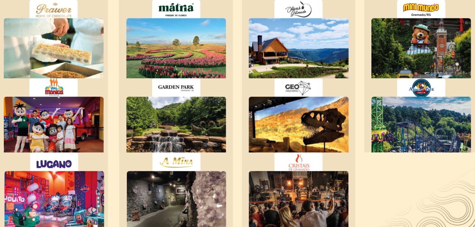 Inscrição no Connection garante visitação gratuita em parques da região